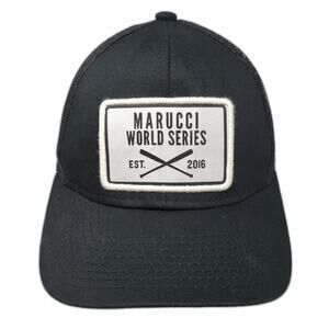 Marucci Trucker Hat Black One Size World Series Mesh Back Snapback Baseball